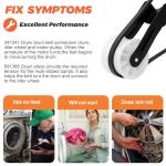 Dryer Drum Belt & Pulley Kit for Whirlpool