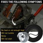 Seentech Dryer Belt and Motor Pulley Set