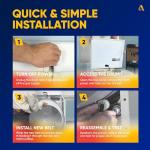 Canamax Dryer Drum Belt Pack for Kenmore & Whirlpool