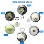 Whirlpool Washer Pulley Clutch Kit and Drive Belt