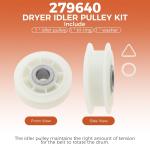 Whirlpool Dryer Repair Kit with Idler Pulley & Parts