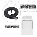 Dryer Drive Belt WE12M29 Compatible with GE, Whirlpool
