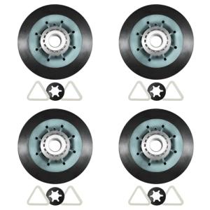 4-Pack Dryer Drum Support Roller Kit for Whirlpool