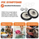 Beaquicy Dryer Rear Drum Support Roller Kit