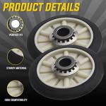 Seentech Dryer Drum Roller Kit for Whirlpool