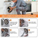 Beaquicy Dryer Rear Drum Support Roller Kit