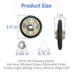 Dryer Drum Roller Kit for Whirlpool & Kenmore