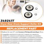 Beaquicy Dryer Rear Drum Support Roller Kit