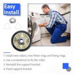 Dryer Drum Roller Kit for Whirlpool & Kenmore