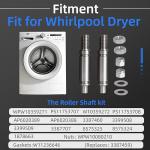 W10359271 W10359272 Dryer Roller Shaft Kit