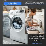 W10359271 W10359272 Dryer Roller Shaft Kit