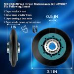 W10314173 Dryer Roller for Maytag and Whirlpool