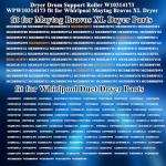 W10314173 Dryer Roller for Maytag and Whirlpool