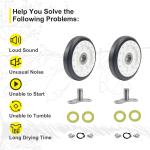 Dryer Drum Roller Kit for Whirlpool Dryers