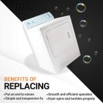 2-Pack Dryer Drum Support Rollers for Whirlpool Maytag