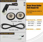 Dryer Repair Kit for Whirlpool Maytag Models