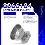Dryer Motor Pulley and Drum Belt Combo