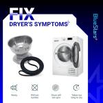 Dryer Motor Pulley and Drum Belt Combo