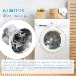 Dryer Motor Pulley 27 for Whirlpool Kenmore