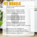 2-Pack Dryer Motor Pulley Replacement for Whirlpool