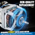 Upgraded Dryer Drive Motor with Pulley for Whirlpool