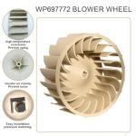 697772 Dryer Blower Wheel for Whirlpool and Maytag