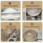 697772 Dryer Blower Wheel for Whirlpool and Maytag