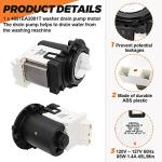 Washer Drain Pump Motor for Kenmore & LG