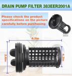 LG Kenmore Washing Machine Drain Pump Filter Assembly