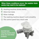 LG Washer Drain Pump Assembly AHA75673404 Replacement