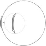 LG Washer Front Door Boot Spring Clamp