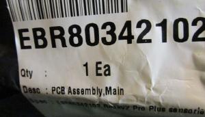 LG Washing Machine Control Board EBR80342102