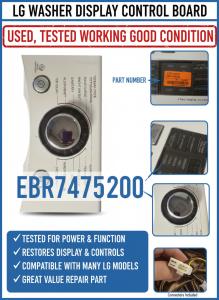 LG Washing Machine Control Board Assembly - White