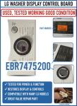 LG Washing Machine Control Board Assembly - White