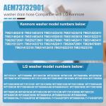 LG Kenmore Washer Drain Hose Replacement AEM73732901