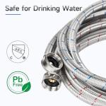 4 FT Stainless Steel Washing Machine Hoses, 2 Pack