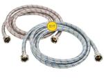10FT Stainless Steel Washing Machine Hoses - 2 Pack