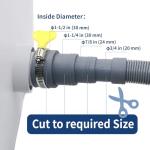 Flexible Washer Drain Hose Extension Kit