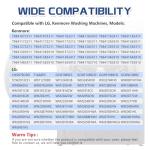 2-Pack Washer Drain Hose Cap for LG/Kenmore