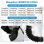 LG Washer Drain Hose AEM73213001 Replacement Part