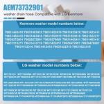LG Kenmore Washer Drain Hose AEM73732901
