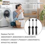 LG Washer Shock Absorber Replacement - 3 Pack