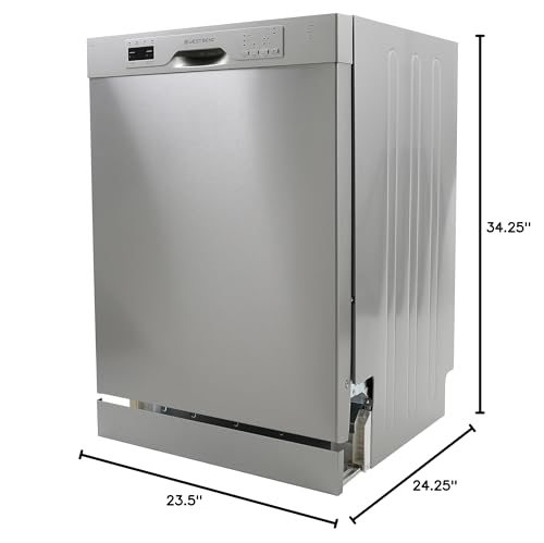 West Bend 24-Inch Stainless Steel Dishwasher with 3 Wash Options