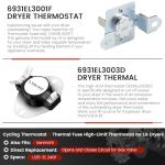 Dryer Thermal Fuse and Thermostat Kit by Puxyblue