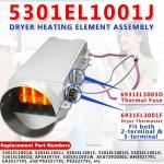 LG Dryer Heating Element for Multiple Models