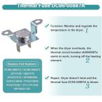 Dryer Thermal Fuse and Thermostat Set for Samsung, LG, Kenmore