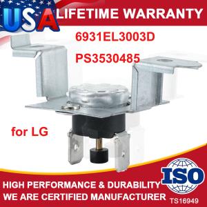 LG High Limit Dryer Thermostat Thermal Fuse 6931EL3003D