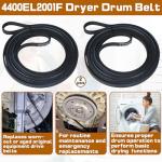 2-Pack Dryer Drum Belt for LG and Kenmore