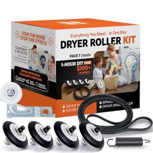 LG Dryer Roller Kit and Belt Replacement (7PCS)