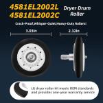 LG Kenmore Dryer Roller Kit with Belt and Pulley